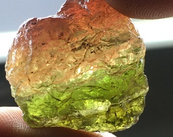 Very rare Beautiful tri color tourmaline raw piece ideal for collection mueseum size watermelon tourmaline pictures in torch light tourmali
