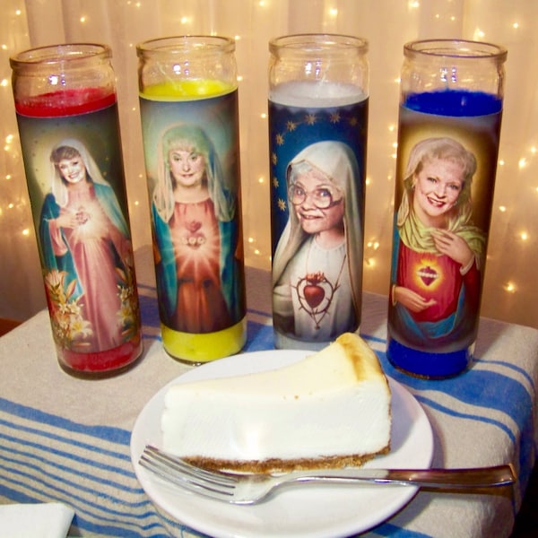 COMPLETE SET Golden Girls Prayer Candles (complete set of all four candles with Blanche, Dorothy, Sophia and Rose)