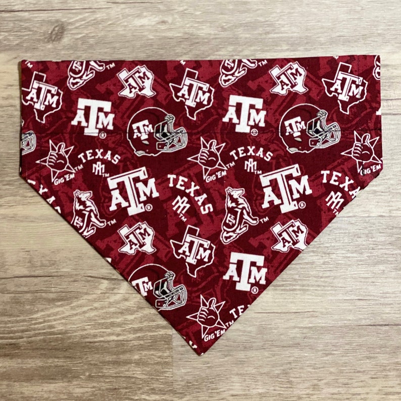 Texas A&M Aggies Over the Collar Dog Bandana // TAMU Etsy