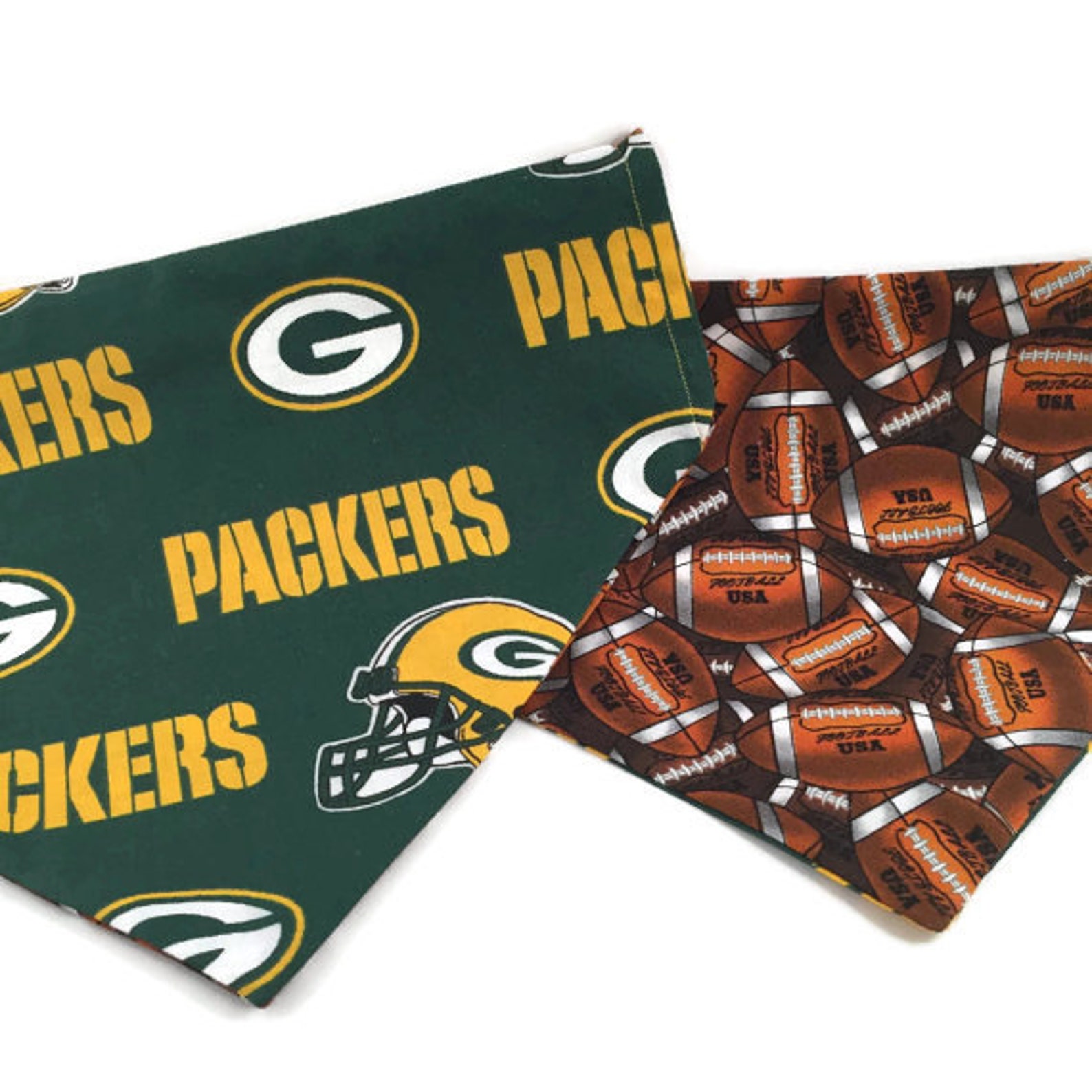 Green Bay Packers Over the Collar Dog Bandana // Packers Etsy