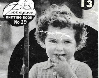 Paragon Knitting Book No. 29 from 1 to 4 years