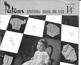 PATONS KNITTING BOOK 349. Una preciosa colección de cárdigans y chaquetas para mantener abrigados a sus pequeños favoritos este invierno.