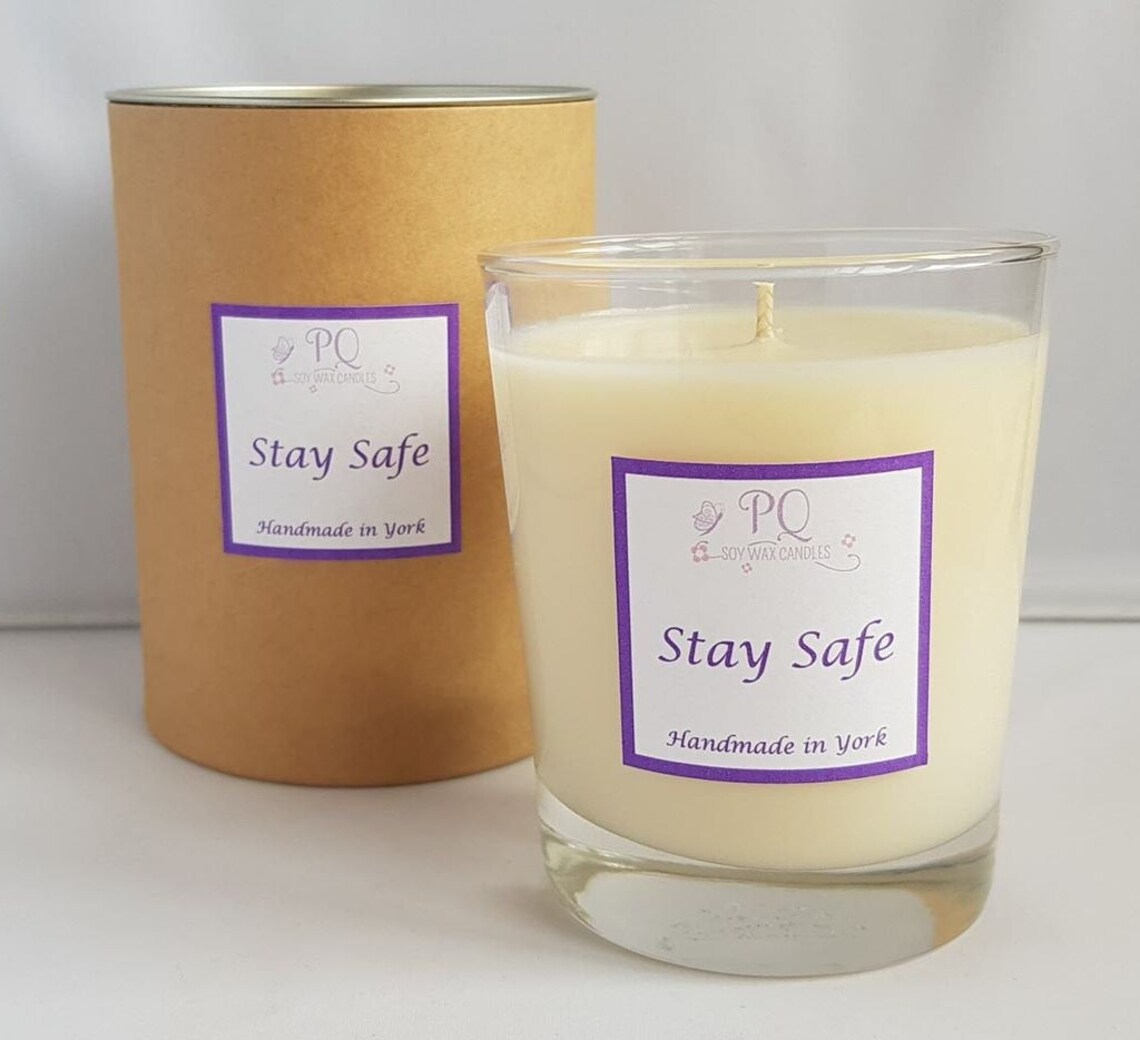 Stay Safe Candle Thinking of You Candle Vegan Candle Etsy