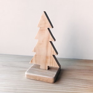 Scandinavian style wooden tree, perfect for children's rooms and nordic style living rooms. Great for Christmas image 1