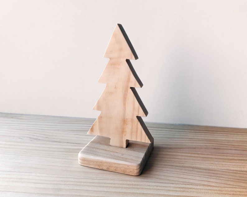 Scandinavian style wooden tree, perfect for children's rooms and nordic style living rooms. Great for Christmas image 1