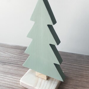 Scandinavian style wooden tree, perfect for children's rooms and nordic style living rooms. Great for Christmas Green