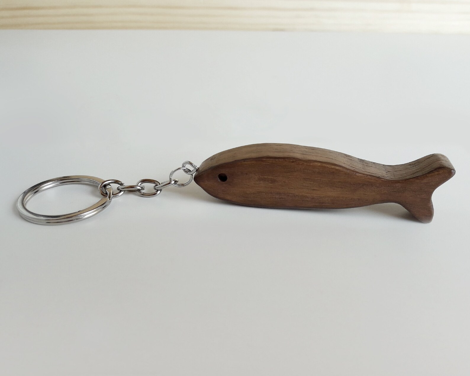 Wooden Fish Shaped Keychain Original Custom Keychain With Etsy
