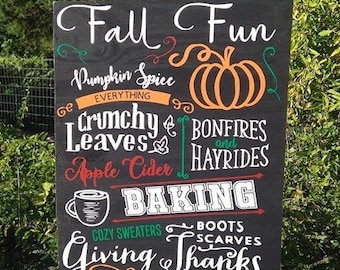 Fun Fall Sign Fall 11 x 14 Signs Harvest Sign Pumpkin Sign Fall Mantel Decor Pumpkin Fall Decor Sign Wooden Fall Sign