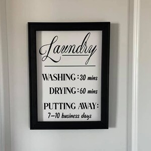 Laundry Sign, Farmhouse Laundry Sign, Farm Style Laundry Room Sign, Wash Dry Sign, Laundry Room Decor, Bathroom Decor