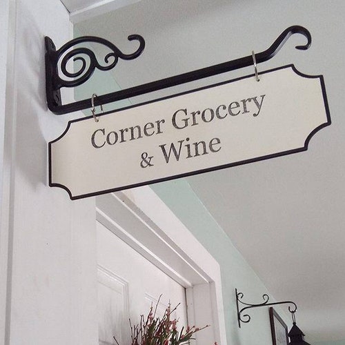 Corner Grocery and Wine/grocery Sign/personalized Street Etsy