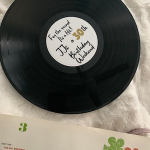 Idee bruiloftsgastenboek, aangepast gastenboek, vinyl gastenboek, gepersonaliseerd bruiloftdecor