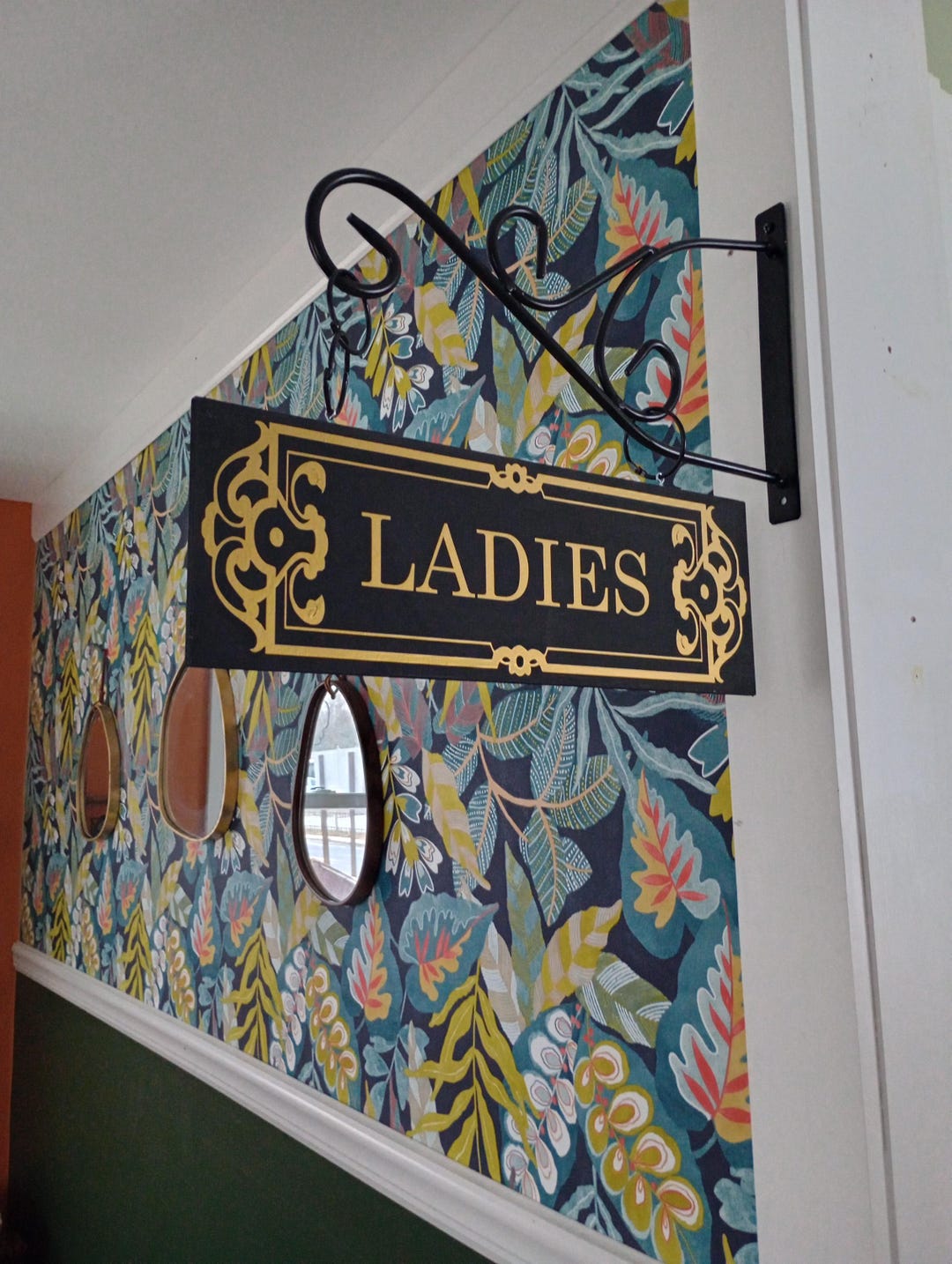 Double Sided Custom Sign Street Sign Speakeasy Decor Restroom Bathroom ...