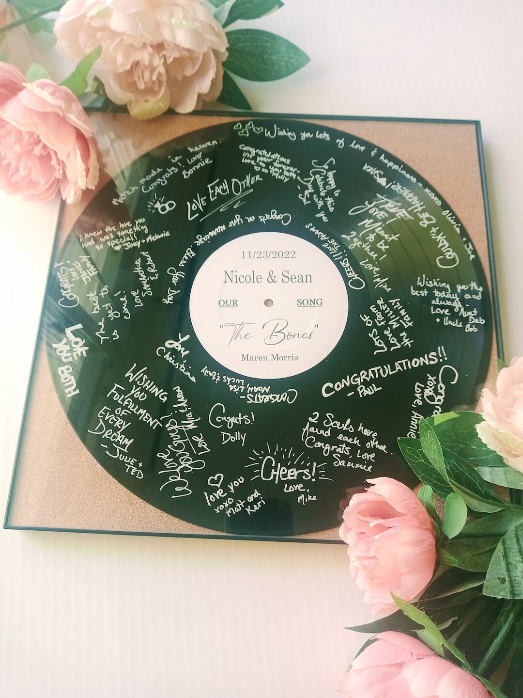 Wedding Guest Book Idea, Custom Record Guest Book Vinyl Record Guest Book, Birthday Guestbook