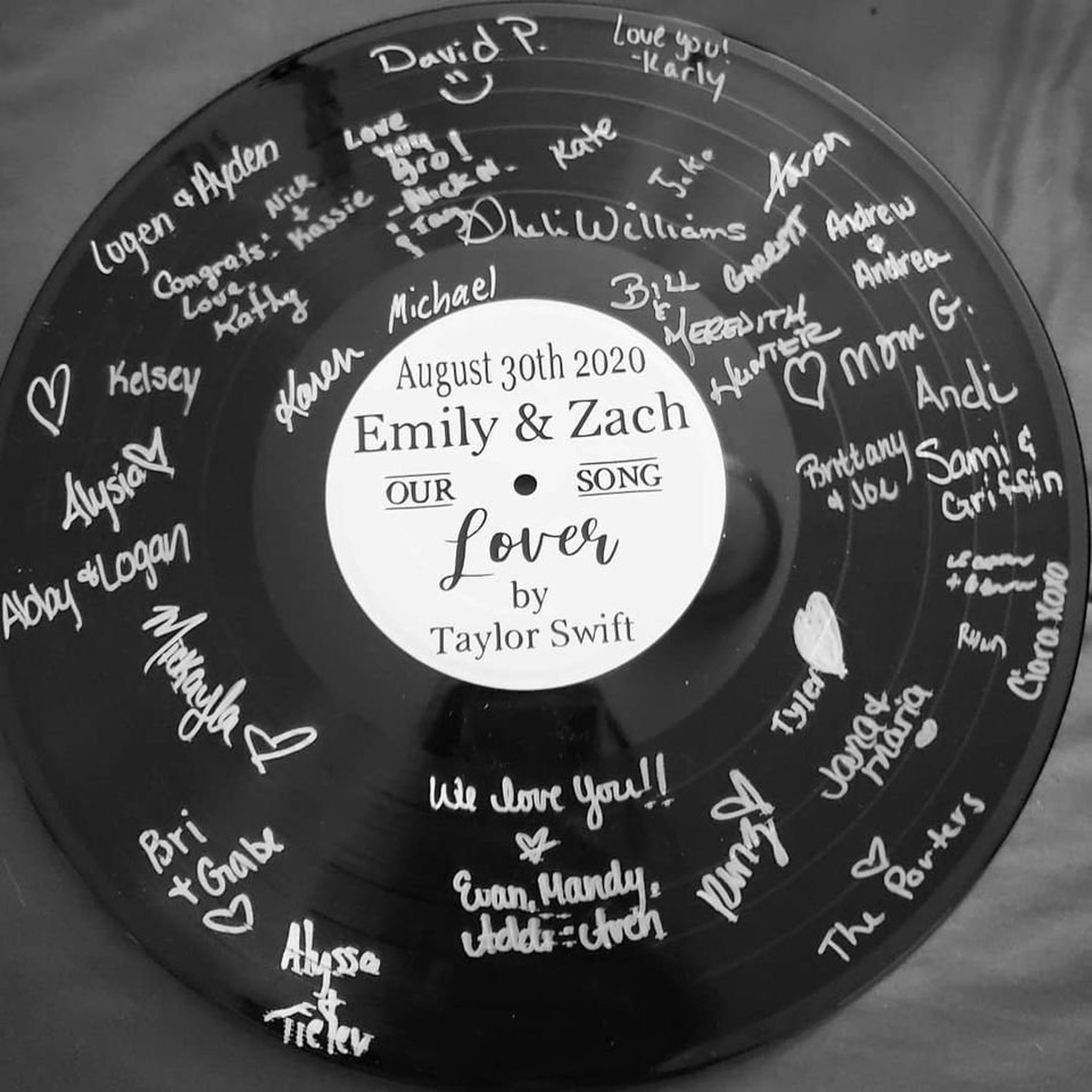 Wedding Guest Book Idea Custom Record Guest Book Vinyl Record Etsy UK