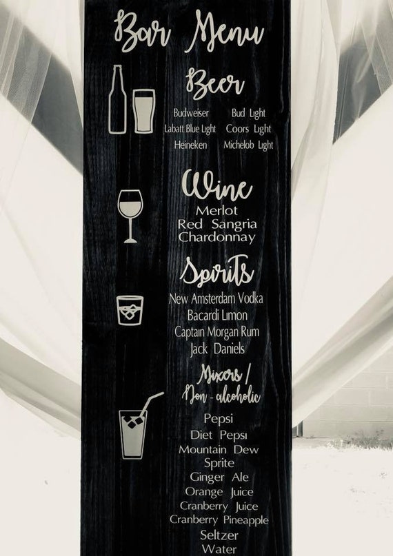 Bar Menu Sign, 48