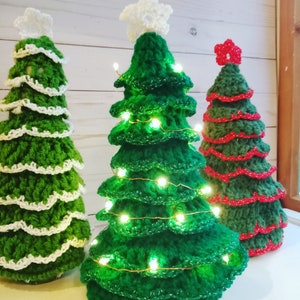NEW* Christmas Tree Decoration, Crocheted Tree, Farmhouse Style Christmas Decor