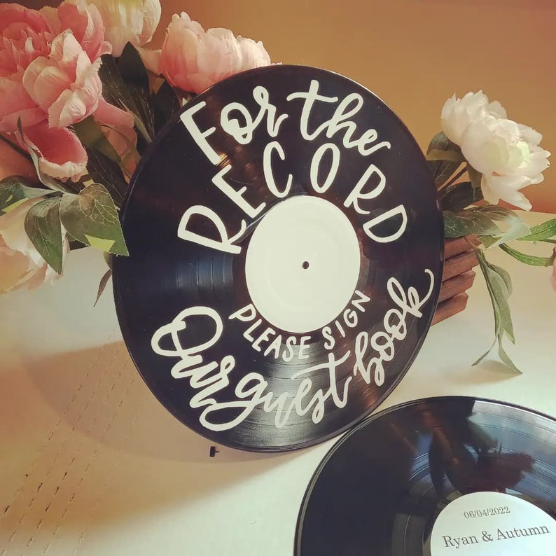 Record Please Sign Our Guestbook Record Signage - Etsy