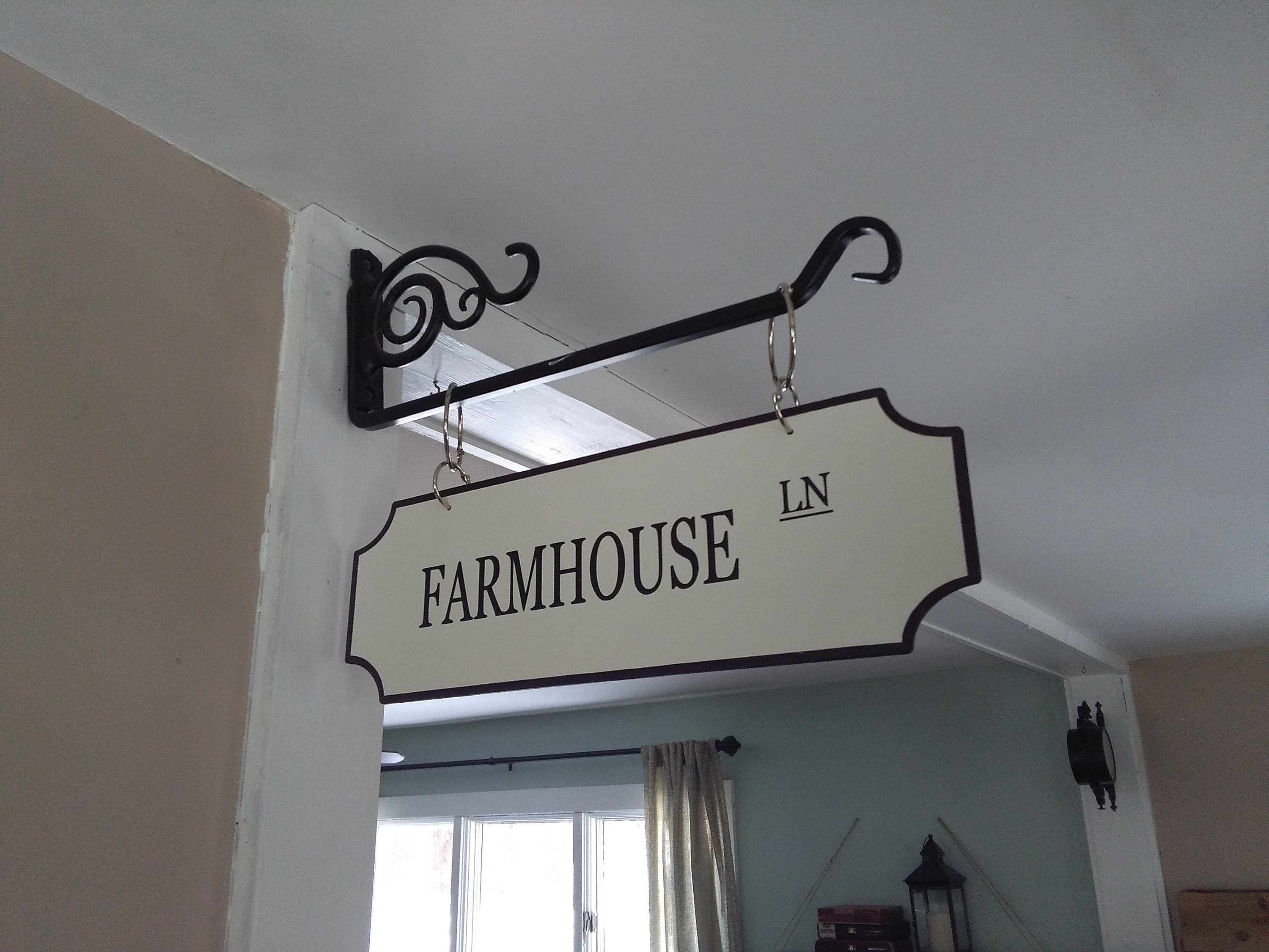 Mens Room Street Sign Personalized Street Signs Rustic Street Sign Farmhouse Style Decor Distressed Farmhouse Decor *Bracket NOT included