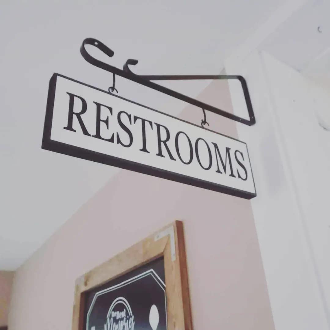 Restrooms / Bathroom Street Sign/restroom Sign/personalized Street