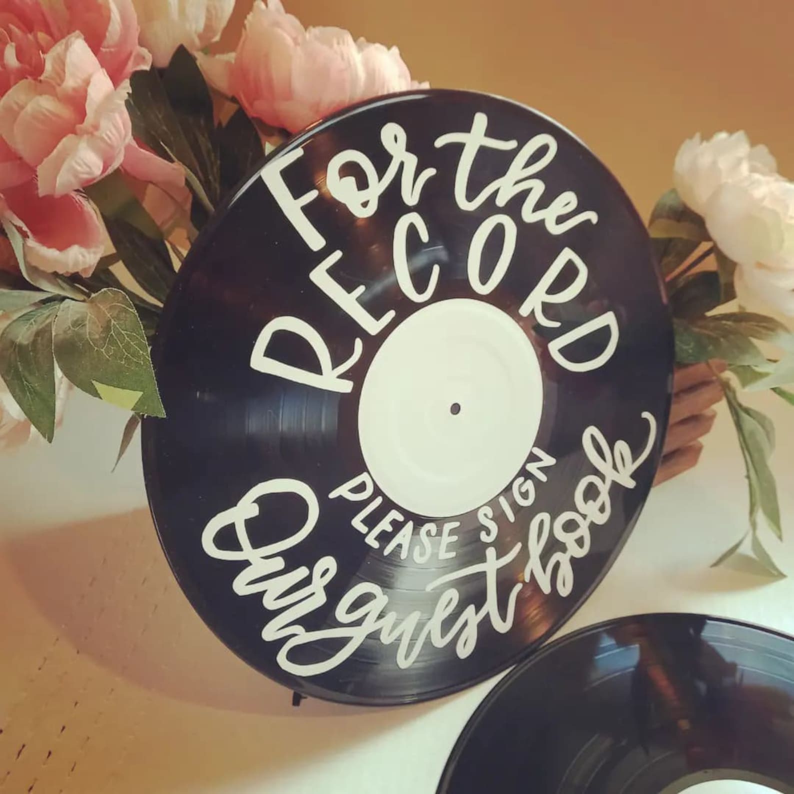 Wedding Guest Book Idea, Custom Record Guest Book, Vinyl Record Guest