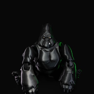 3D Printed Gorilla | Unique Gorilla Figurines | Custom Animal Decor | Fun Gifts for Wildlife Lovers & Collectors