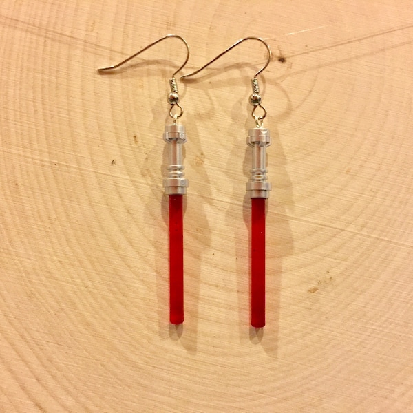 High Quality Lightsaber Charm Earrings, Comic Con Earrings, Sci Fi Jewelry, Cosplay Jewelry, Star Wars Inspired Earrings.