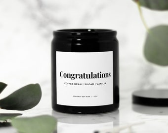 Congratulations Candle | Ceramic Candle | Candle 8oz | Congratulations Gift Idea | Soy Candle