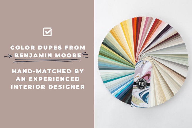 2023 Farrow & Ball Paint Matched to Benjamin Moore Farrow Etsy Canada