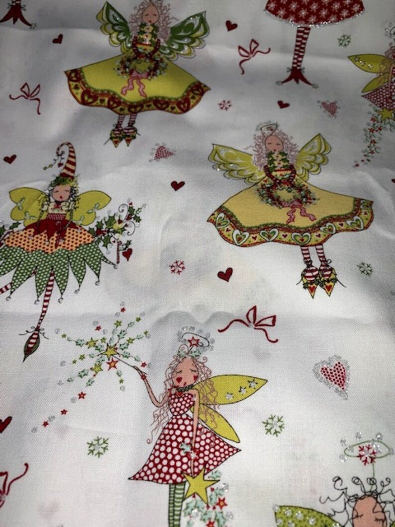 Michael Miller Fabric  Heavenly Pixie  Metallic glitter image 2