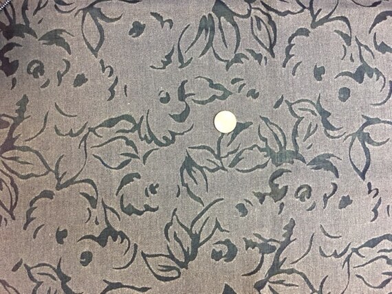 Lightweight Drapery Fabric Grey Navy Fabric 2 75 Yards Etsy