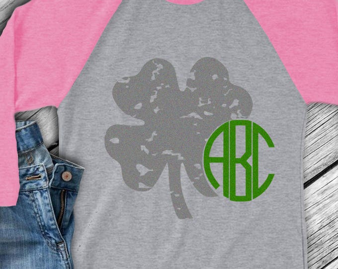 St. Patrick's Day svg, Grunge Shamrock svg, Grunge Monogram leprechaun svg Design, St Paddy's Day  SVG, Dxf, Png, Eps Silhouette, Cricut