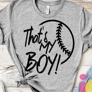 That's My Boy Baseball SVG: Fan Shirt Design (Digital Download)