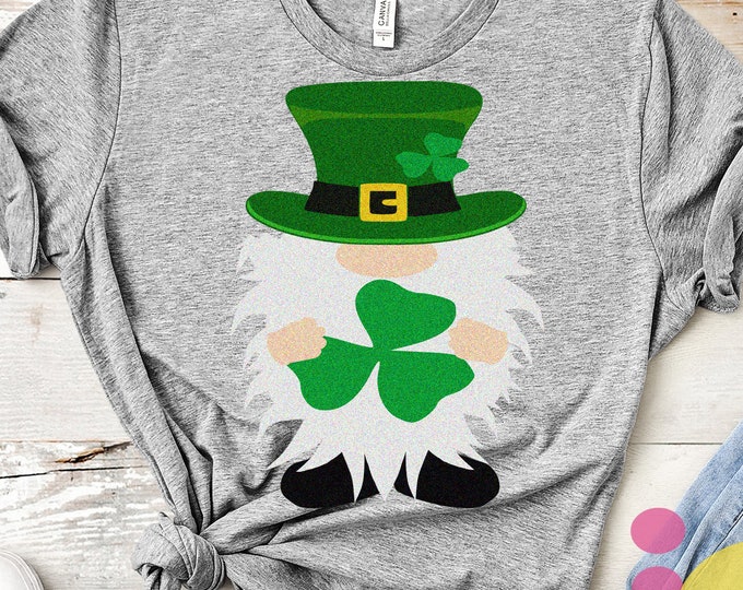 St. Patrick's Day SVG, St. Patrick's Day Gnome SVG, Irish Gnome svg, St. Paddy's Day, St Pattys day Leprechaun SVG, svg Files Eps, Dxf Png