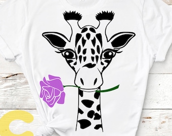 Giraffe Svg, Giraffe Face Svg, Fun Giraffe Svg, Cute Kids Svg, Giraffe Shirt Desgin Cute Fun Svg, Eps, Dxf, Png Circut Silhouette Digital