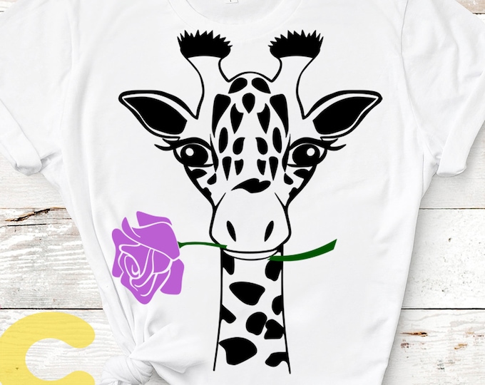 Giraffe Svg, Giraffe Face Svg, Fun Giraffe Svg, Cute Kids Svg, Giraffe Shirt Desgin Cute Fun Svg, Eps, Dxf, Png Circut Silhouette Digital