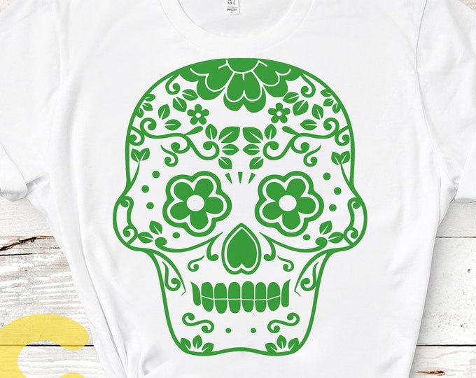 Cinco De Mayo SVG Halloween svg, Sugar Skull Svg Day of the Dead Fiesta SVG  eps, dxf and PNG Format for Cricut and Silhouette