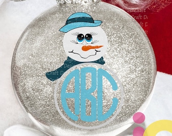 Christmas svg Snowman face Monogram svg Popular Girl Snowman face Svg, Christmas SVG Snow Man Digital cut file Dxf Eps Png Instant Download
