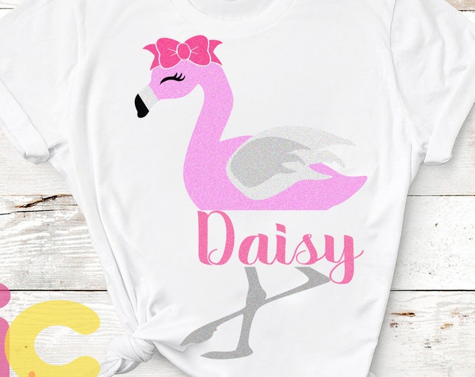 Summer SVG, Flamingo Svg Split Monogram Frame Svg, Flamingo Shirt Design, girls svg, Kids svg, Beach SVG, DXF, Eps, Png, Cricut, Silhouette