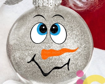 Snowman Face SVG, Christmas Cut File (Digital Download)