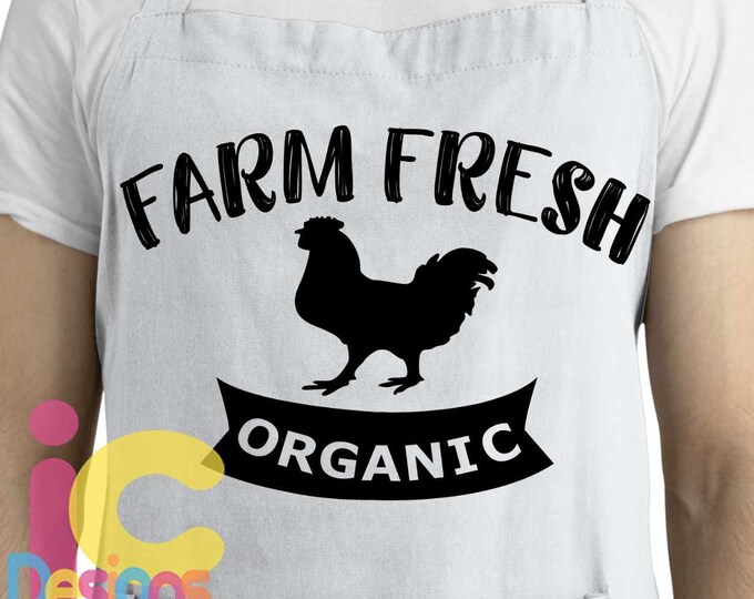 Farm Fresh Cluck, Rustic Chicken SVG Farm Sign svg for Kitchen Decor and Country Farmhouse svg, eps, dxf png cut file for cricut, silhouette