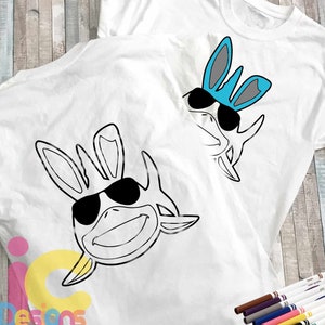 Download Baby Shark Bunny Ears Svg Easter Shark Svg Easter Svg Shark Etsy