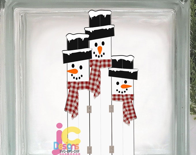 Snowman svg, Cute Snowman face SVG Fence Post Sign wood plank snowman Christmas Snow Man Digital cut file Dxf, Eps, Png Instant Download