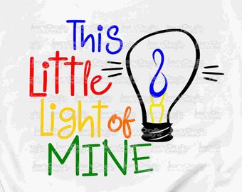 This little light of mine svg, Autism awareness SVG, Autism infinity Svg, Pride Proud Mom Dad design Svg, Eps, Dxf, Png, Cricut, Silhouette
