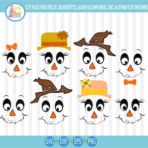 Scarecrow Face SVG: Fall Thanksgiving Cut File (Digital Download)