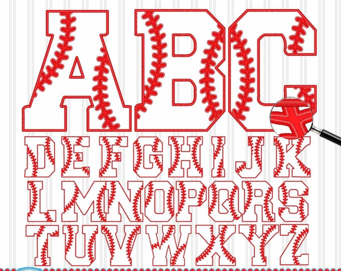 Baseball Font Png Baseball Letters Faux Embroidery Alphabet png, Varsity College Alpha Set, Hand Drawn Sublimation Digital Designs PNG