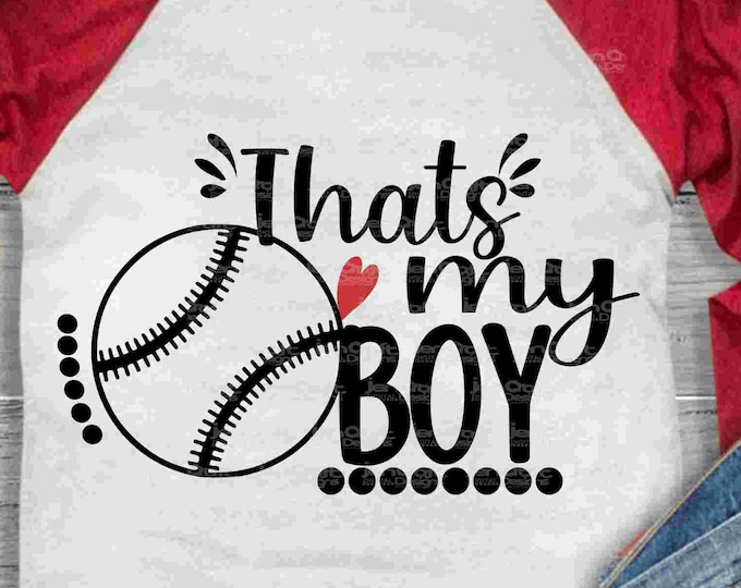 Baseball Son SVG: Biggest Fan Shirt Design (Digital Download)