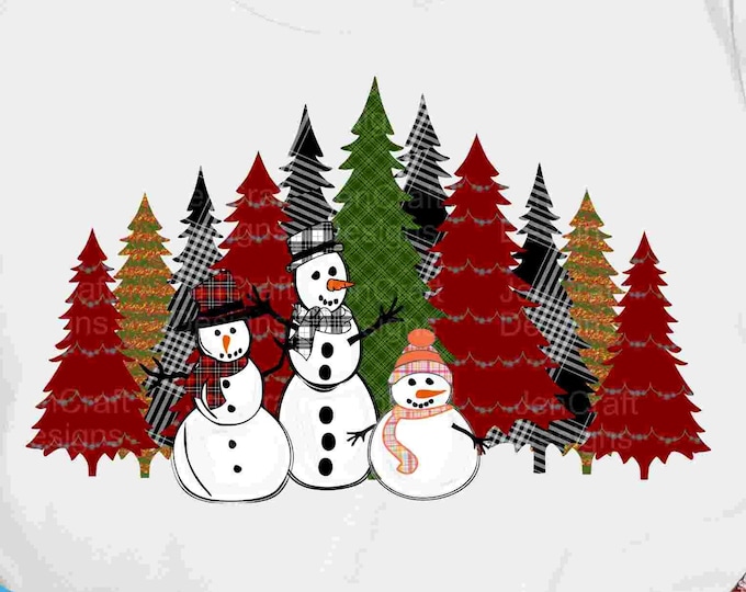Snowmen png, Snowman Sublimate, Christmas sublimate design downoad, christmas png, Plaid Christmas tree sublimation clipart 300 dpi