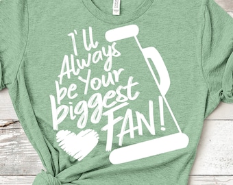 Cheer svg, I'll always be Your biggest fan, Cheer mom svg design, cut file, cheerleader, megaphone sg, cheer coach svg eps dxf png
