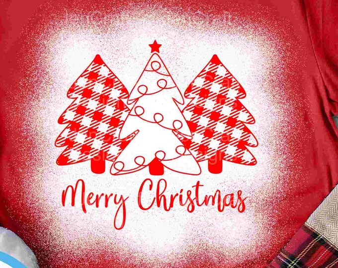 Plaid Trees svg Merry Christmas svg Buffalo plaid tree svg, Christmas Pine Trees svg eps dxf png sublimation cut files for cricut Silhouette