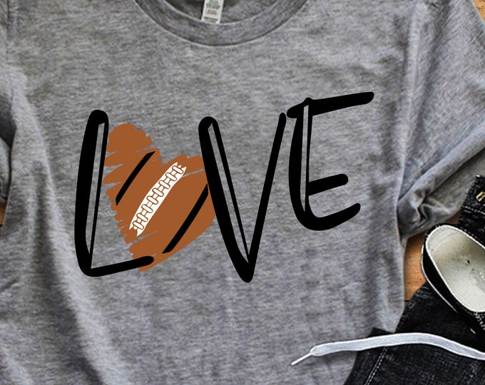 Football SVG, football mom svg Shirt design, love football, football cut file, football sister svg, football mama shirt